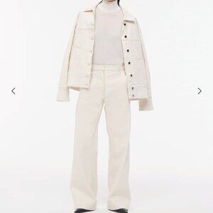 Another Tomorrow Carpenter Denim Pant Ecru Size 42